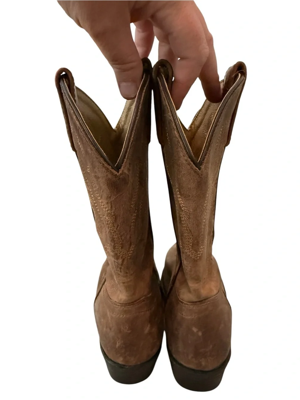 Cody James Boys Classic Brown Leather Cowboy Boots size 13